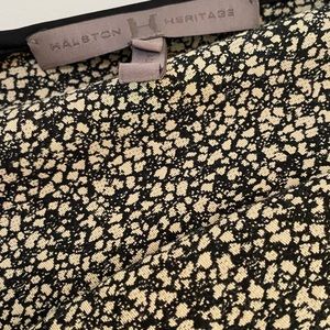 Halston Heritage textured A-line style dress.